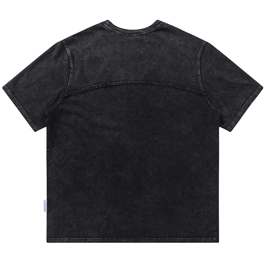 Washed Panel T-Shirt