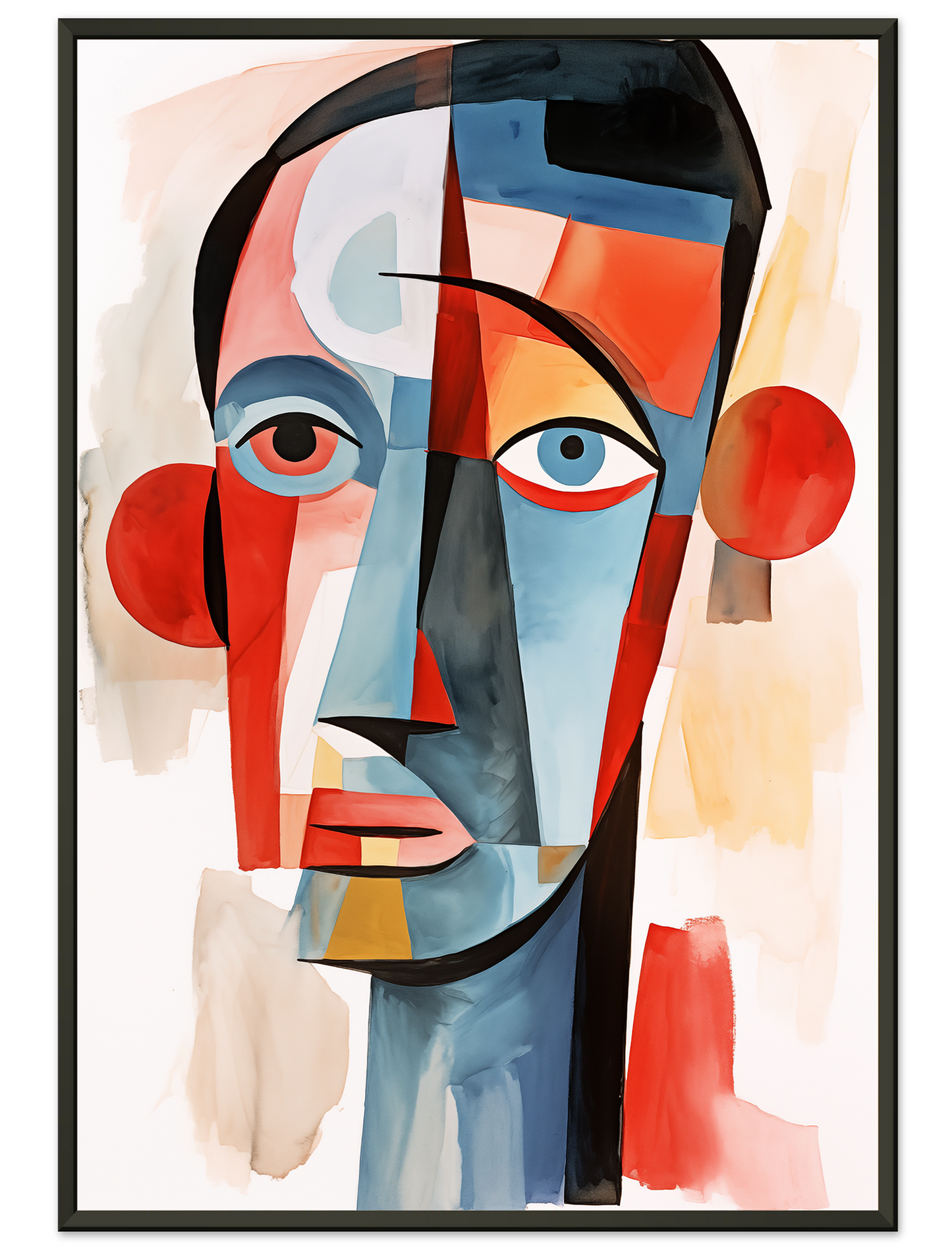 Abstract Pablo Picasso Aquarell Face Painting