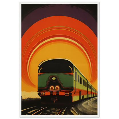 Retro Vintage Train Poster, Vintage Travel Poster 1960s