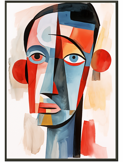 Abstract Pablo Picasso Aquarell Face Painting