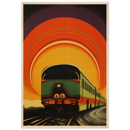 Retro Vintage Train Poster, Vintage Travel Poster 1960s