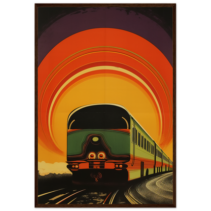 Retro Vintage Train Poster, Vintage Travel Poster 1960s