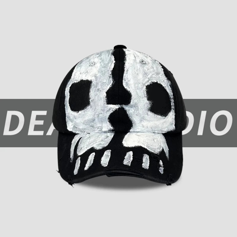 New American Street Black Washed Cotton Old Baseball Cap Men and Women Outdoor Personality Hole Shading Adjustable Hip Hop Hat
