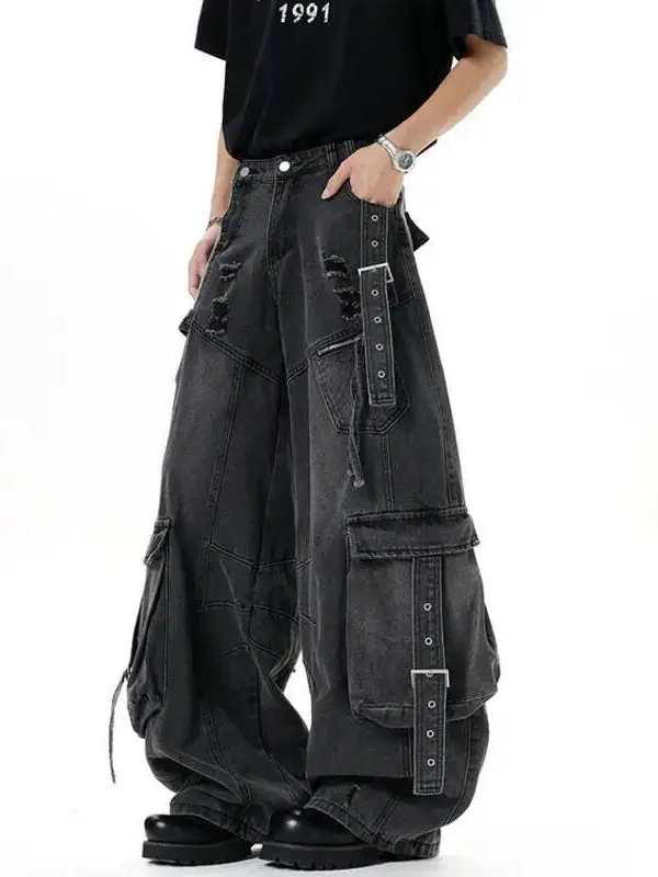 Deconstructed Cargo Jeans