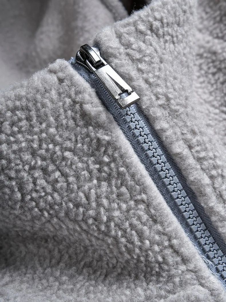 Fleece Panel Zip Hoodie