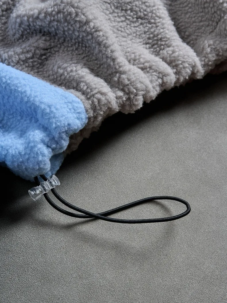 Fleece Panel Zip Hoodie