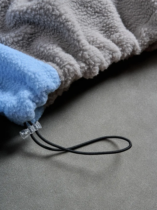 Fleece Panel Zip Hoodie
