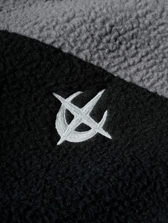 Fleece Panel Zip Hoodie