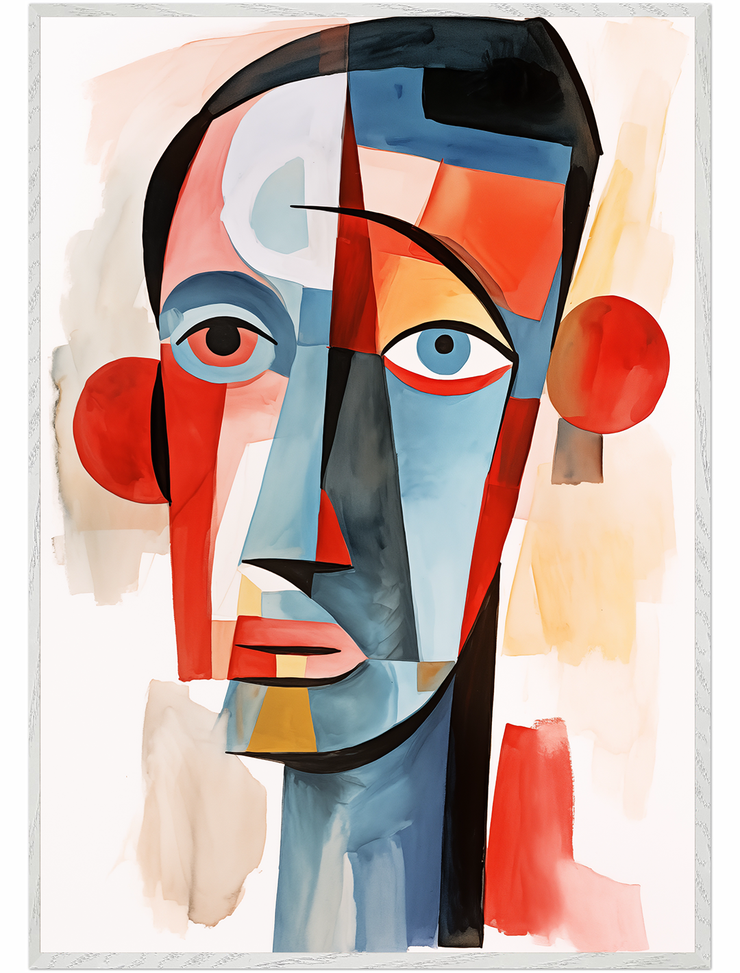 Abstract Pablo Picasso Aquarell Face Painting