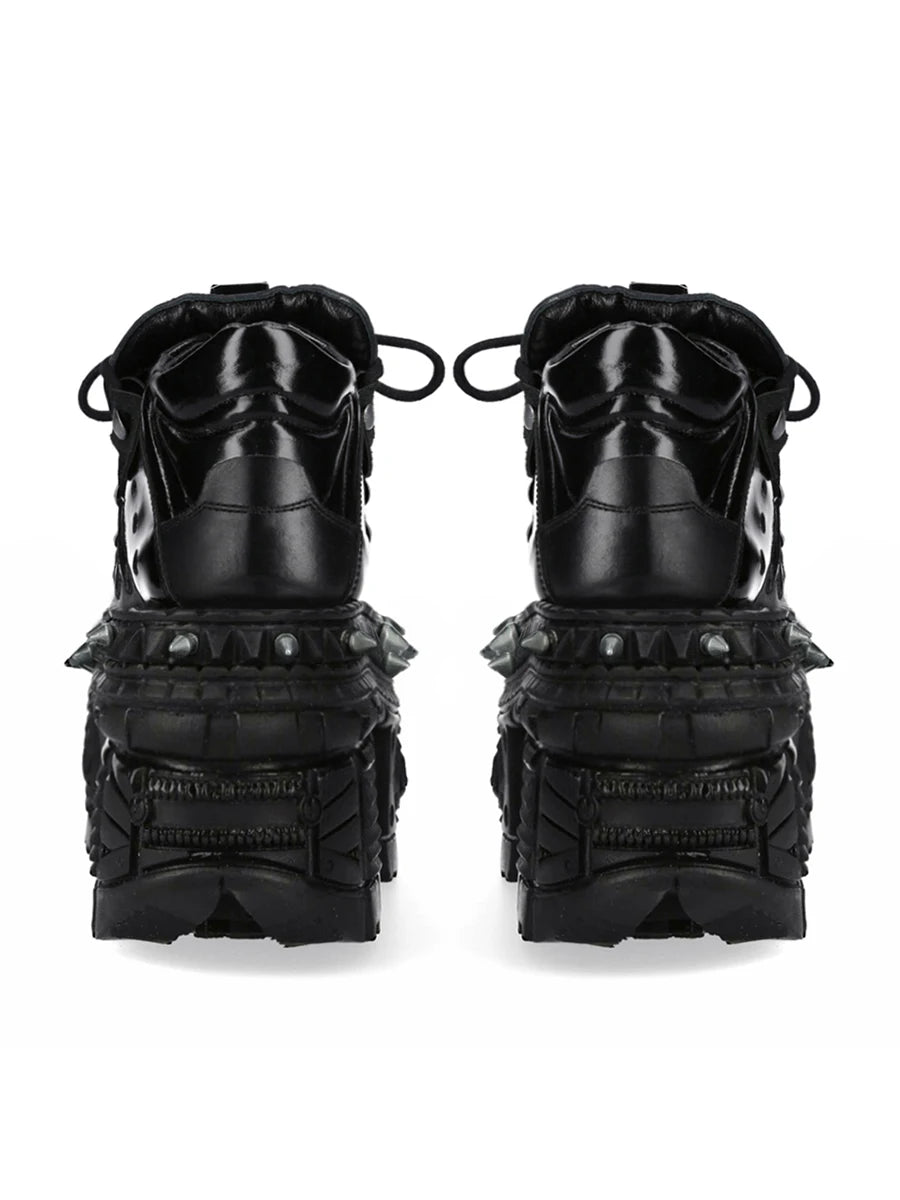 AconaStudio Gothic Platform Shoes – chunky sole, metal studs