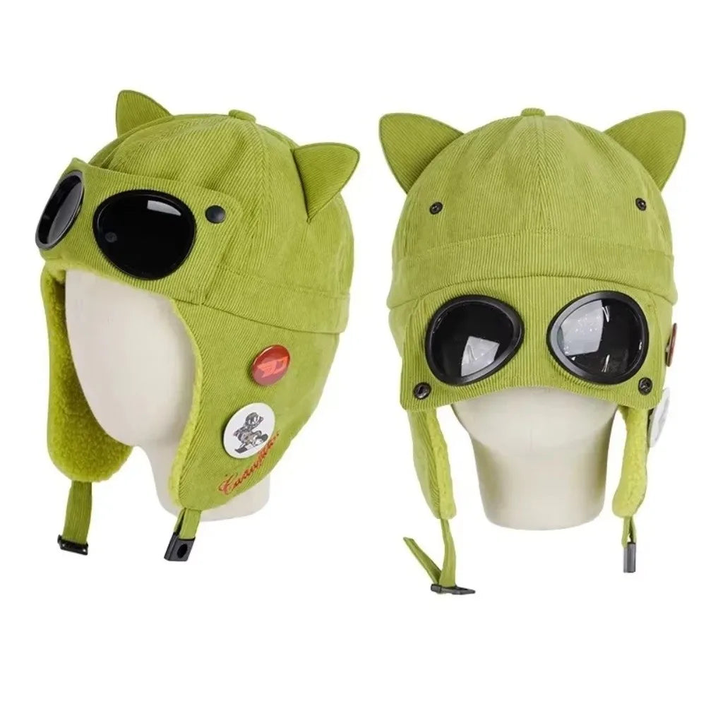 Fleece Pilot Bomber Hat