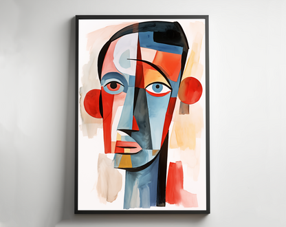 Abstract Pablo Picasso Aquarell Face Painting