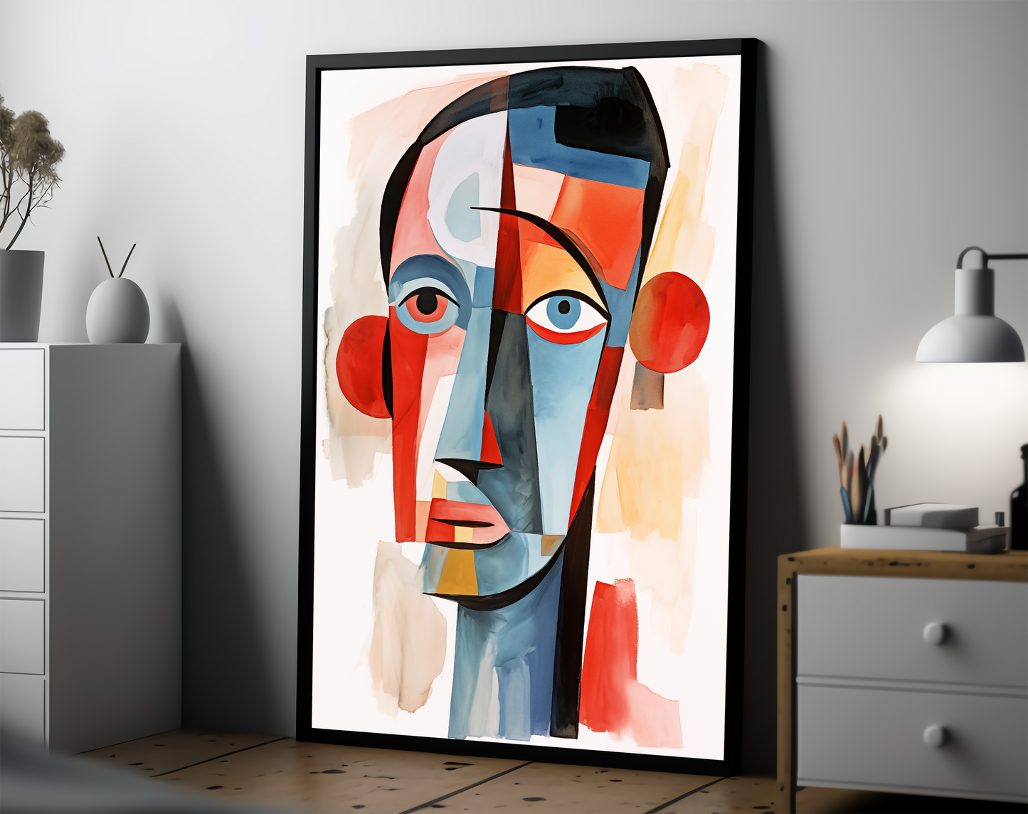 Abstract Pablo Picasso Aquarell Face Painting