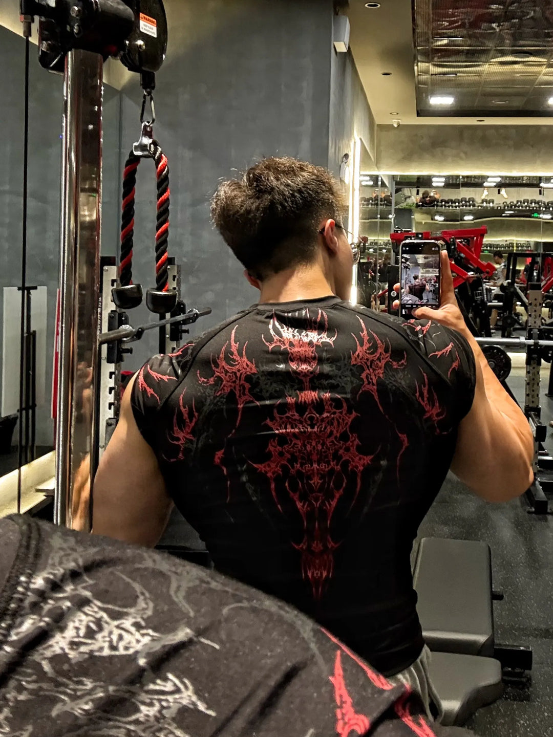 1-piece Men's Sports Quick Drying Round Neck Compression T-shirt Sports Running Fitness Short Sleeved T-shirt
