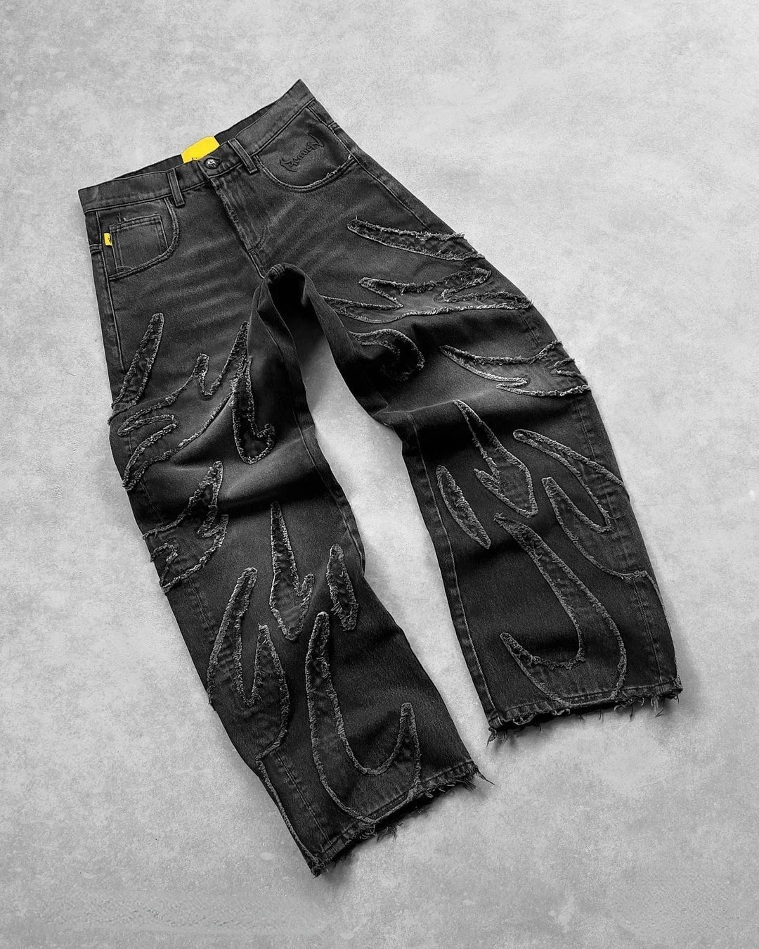 2024 American New Fashion Patch Baggy Casual Jeans for Men and Women Y2K High Street Harajuku High Waist Wide Leg Denim Trousers