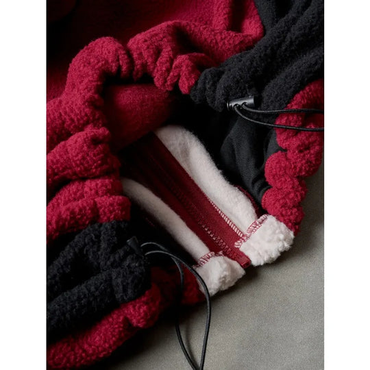 Fleece Panel Zip Hoodie