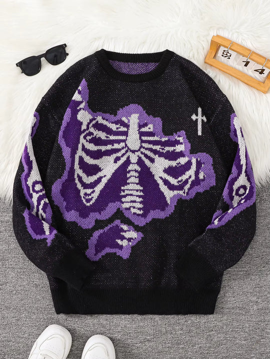 Skeleton Knit Sweater