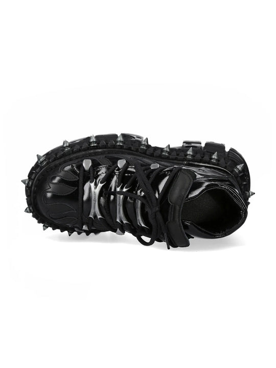AconaStudio Gothic Platform Shoes – chunky sole, metal studs