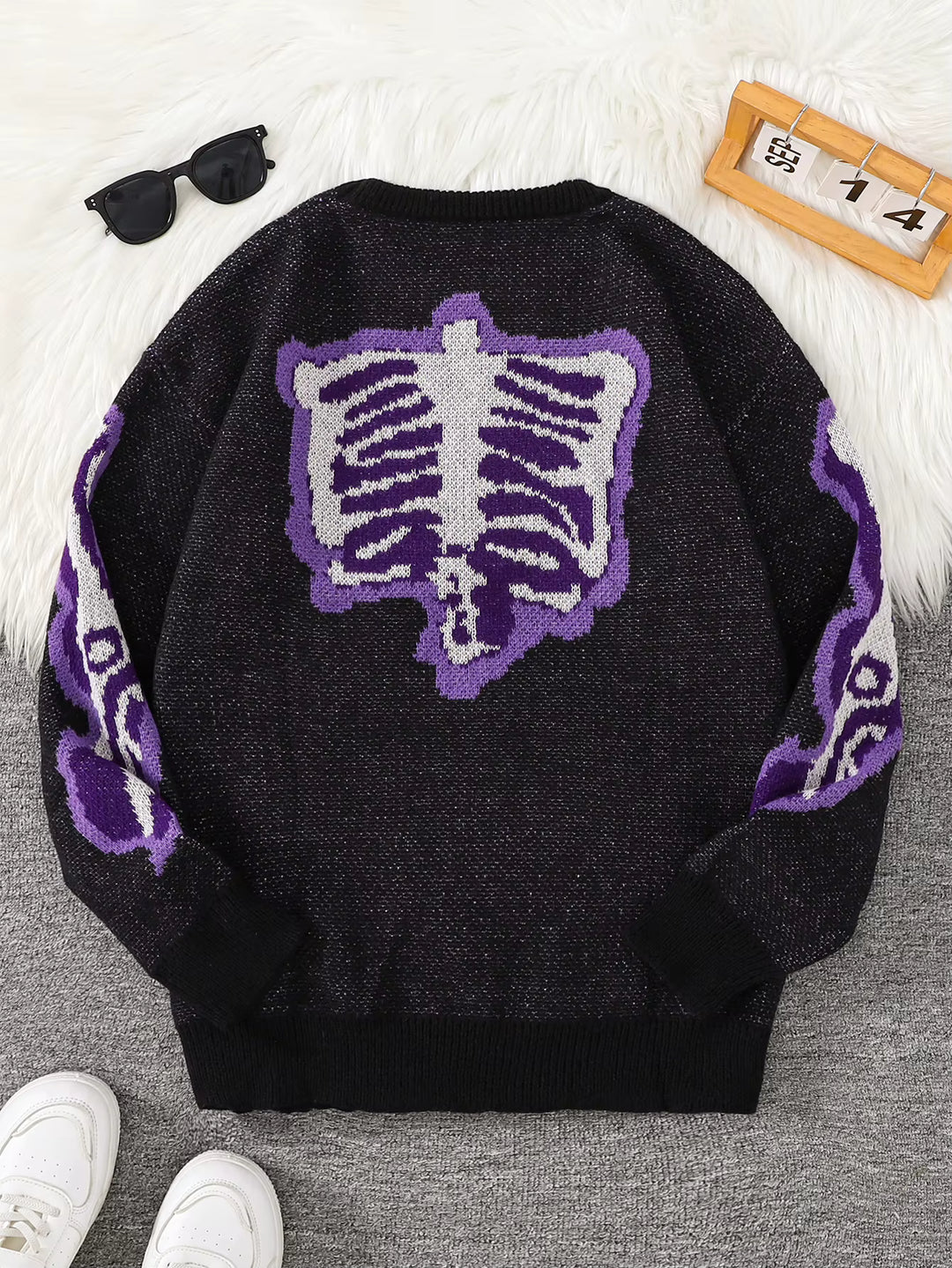 Skeleton Knit Sweater