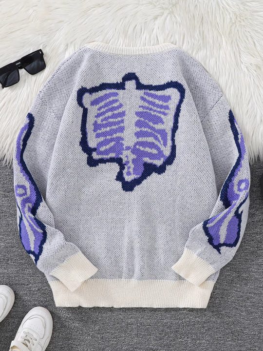 Skeleton Knit Sweater
