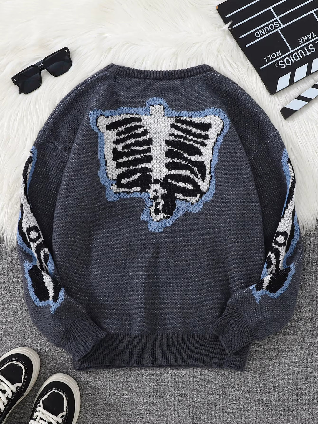 Skeleton Knit Sweater