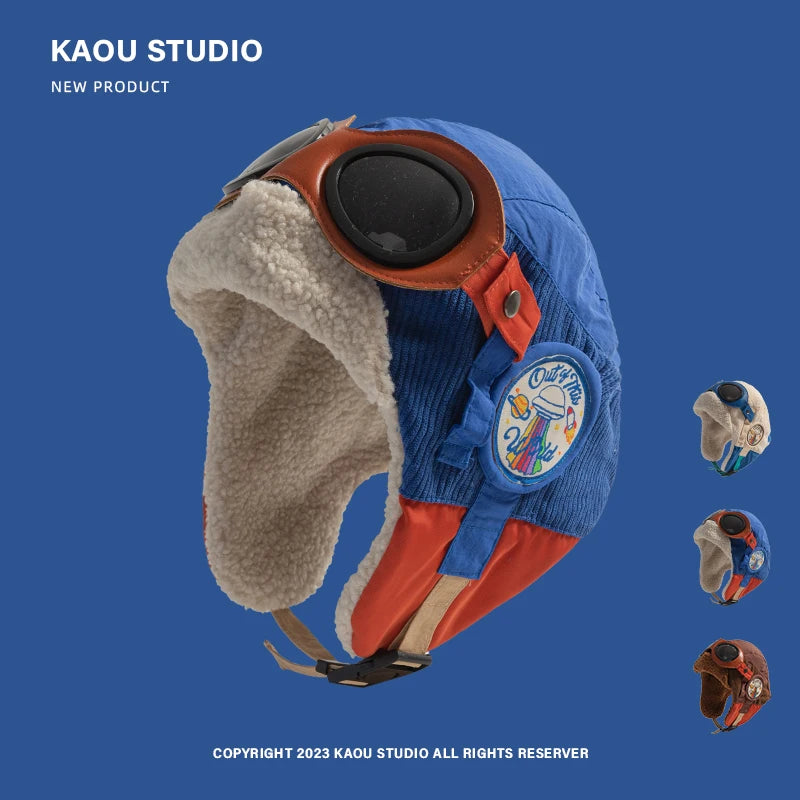 Retro Fleece Pilot Hat