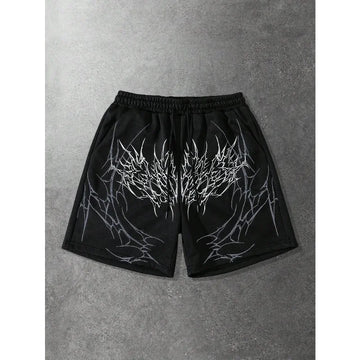 Gothic Graphic Streetwear Shorts