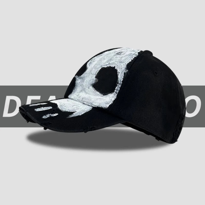 New American Street Black Washed Cotton Old Baseball Cap Men and Women Outdoor Personality Hole Shading Adjustable Hip Hop Hat