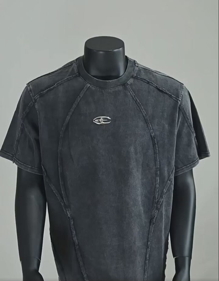 Washed Panel T-Shirt